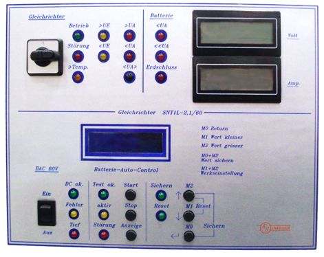 Gleichrichter und Batt-Überwachung Batterie Controller