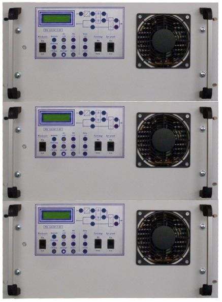 19-Zoll Technik Wechselr. mit EUE 3x DC-AC Converter EUE 19Zoll